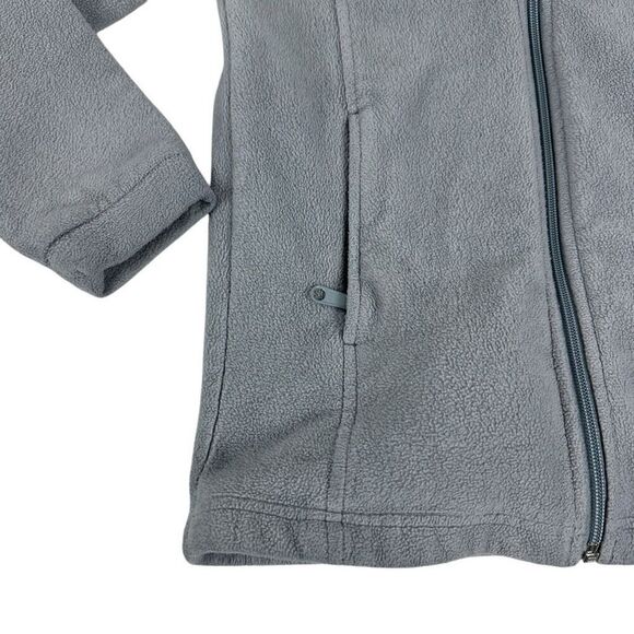 Columbia Girls Gray Fleece Full Zip size Medium 10/12 - Picture 4 of 7